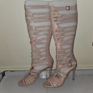 Vince Camuto Heeled Kase Gladiator Boots in Sandbar size 9